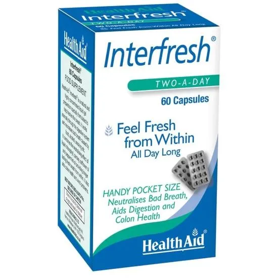 Health Aid Interfresh Fresh Breath Capsules 60 Capsules