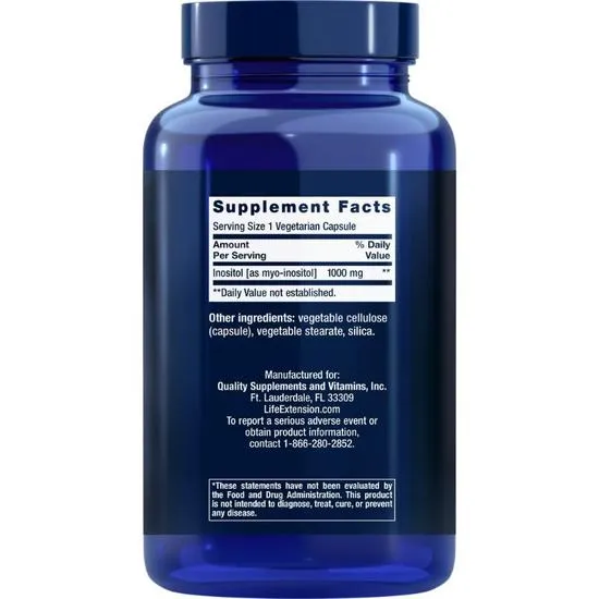 Life Extension Inositol 1000mg Vegicaps 360 Vegicaps