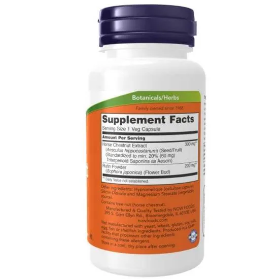 NOW Foods Horse Chestnut 300mg Capsules 90 Capsules