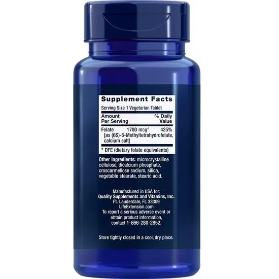 Life Extension High Potency Optimised Folate Tablets 30 Tablets