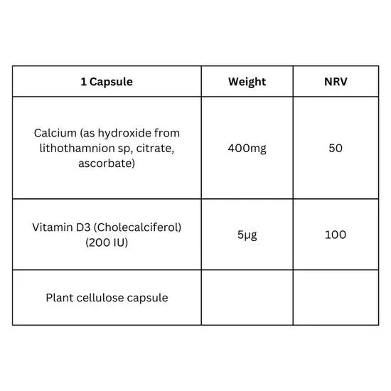 Viridian High Potency Calcium & Vitamin D3 Capsules 90 Capsules