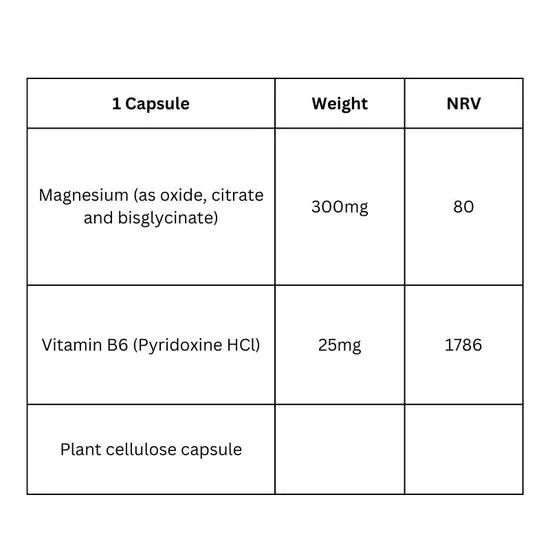 Viridian High Potency Magnesium With B6 30 Capsules