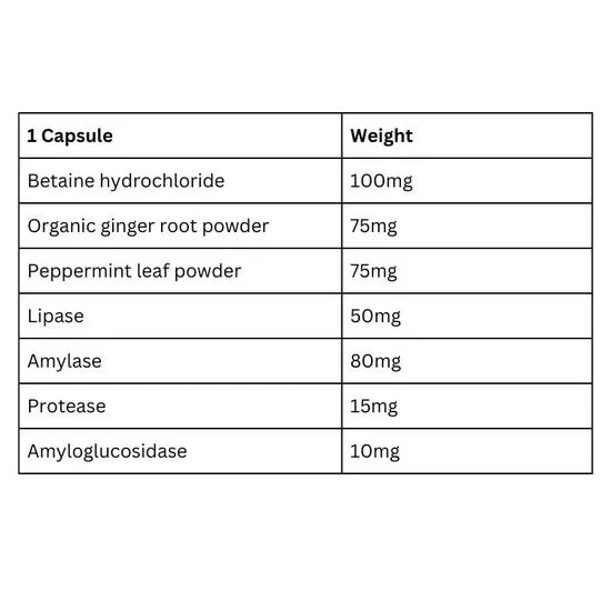 Viridian High Potency Digestive Aid Vegan Capsules 30 Capsules