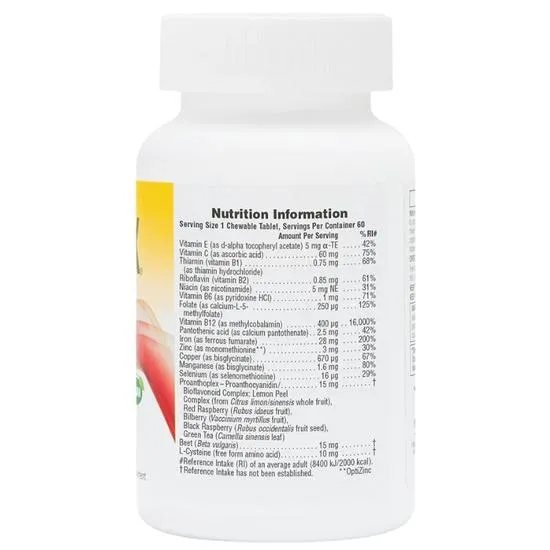 Nature's Plus Hema-plex Chewable Tablets 60 Tablets