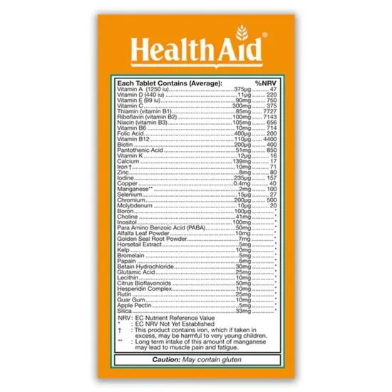 Health Aid Healthy Mega Prolonged Release Tablets 30 Tablets