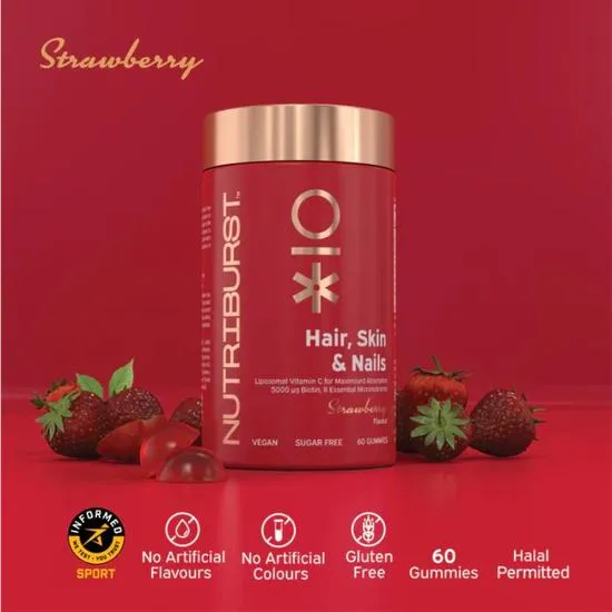 Nutriburst Hair Skin & Nails Gummies 60 Gummies