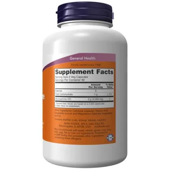 NOW Foods Glucosamine 1000 Capsules 60 Capsules