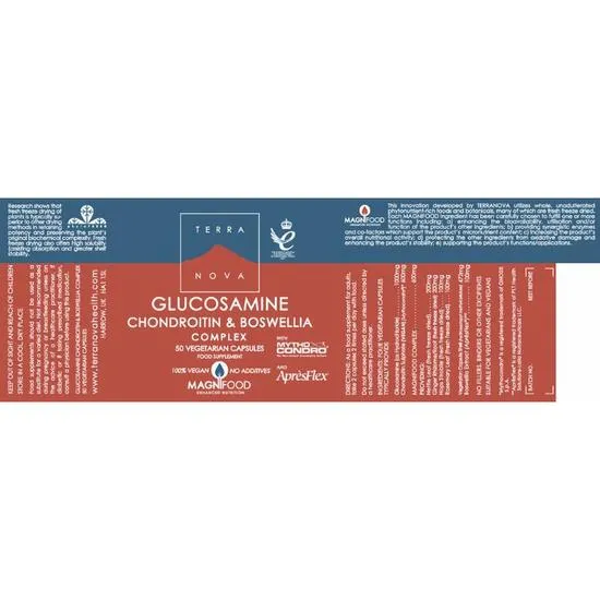 Terranova Glucosamine Chondroitin & Boswellia Complex Vegicaps 50 Vegicaps