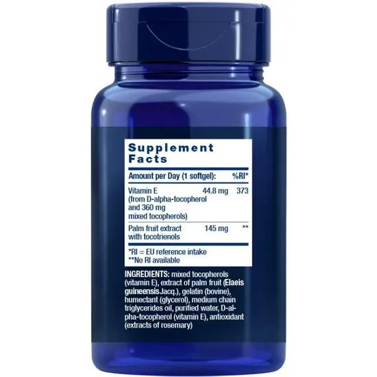 Life Extension Gamma E Mixed Tocopherols & Tocotrienols 60