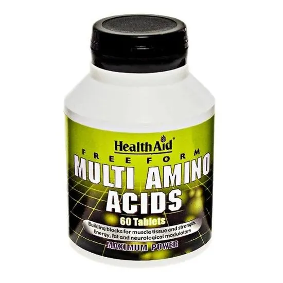 Health Aid Free Form Multi Amino Acids Tablets 60 Tablets