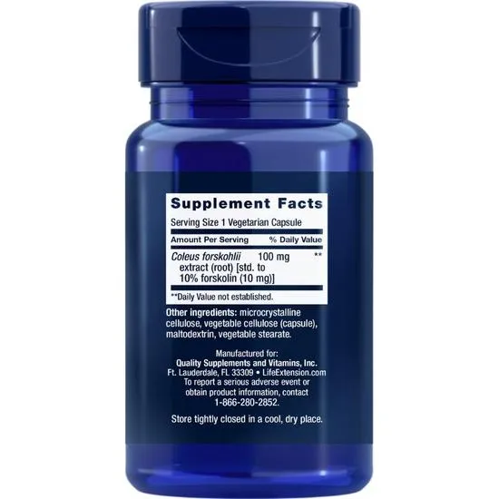 Life Extension Forskolin 10mg Vegicaps 60 Vegicaps