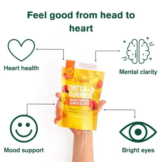 Vegums Fish-Free Omega-3 Gummies 30 Gummies