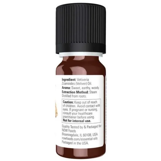 NOW Foods Essential Oil Vetiver Oil 10ml