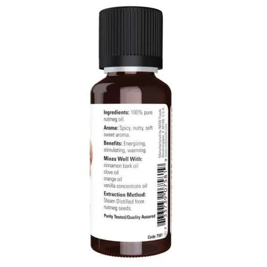 NOW Foods Essential Oil Nutmeg Oil 30ml
