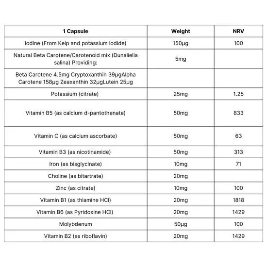 Viridian Essential Vegan Multi Capsules 30 Capsules