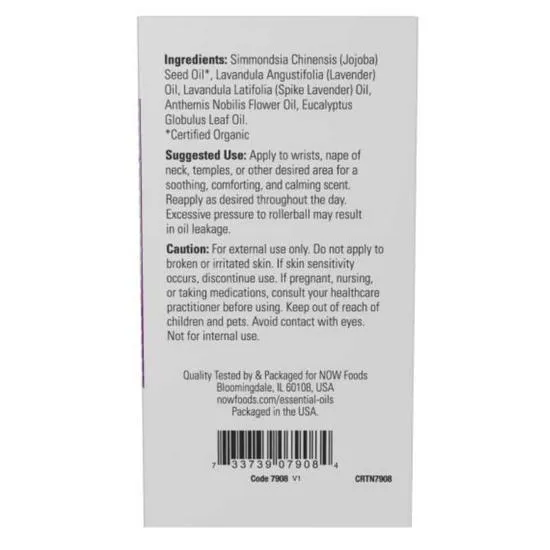 NOW Foods Essential Oil Head Relief Blend Roll-On 10ml