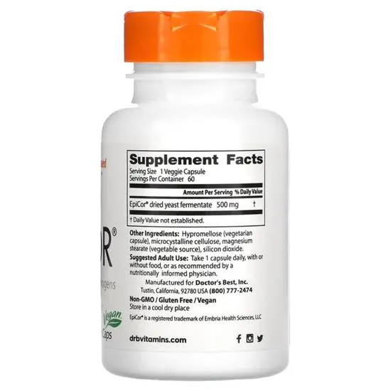 Doctor's Best Epicor 500mg Vegicaps 60 Vegicaps