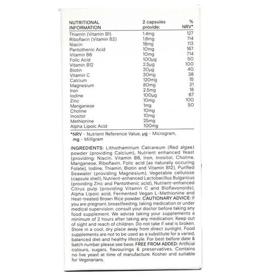 Wild Nutrition Energy Support Capsules 60 Capsules