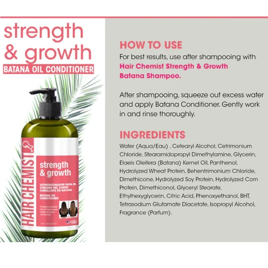 Hair Chemist Strength & Growth Batana Oil Conditioner 1000ml