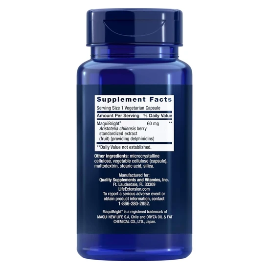 Life Extension Tear Support With MaquiBright 60mg Vegicaps 30