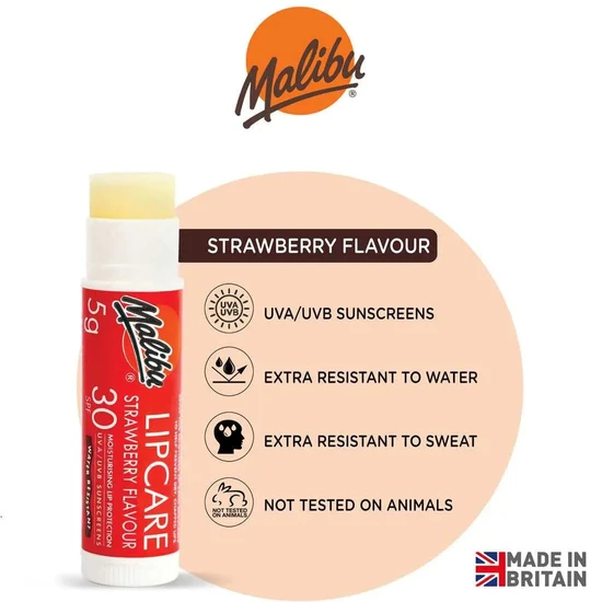 Malibu Stick Lip Balm SPF 30 Strawberry