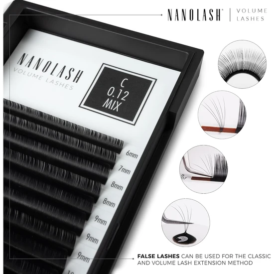 Nanolash Volume Lashes 0.05 C MIX 6-13mm