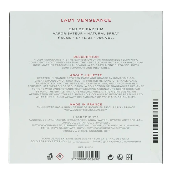 Juliette Has a Gun Lady Vengeance Eau De Parfum 50ml