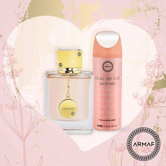 Armaf Club De Nuit Woman Two Piece Gift Set 105ml EDP, 200ml Body Spray