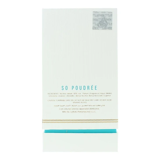 Lattafa So Poudree Musk Eau De Parfum 100ml