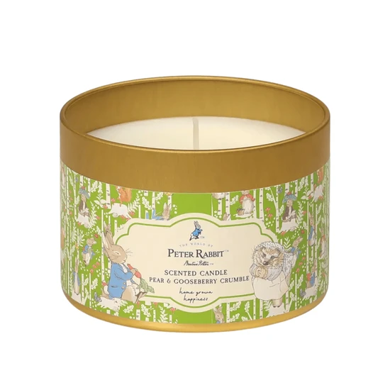Peter Rabbit Pear & Gooseberry Tin Candle
