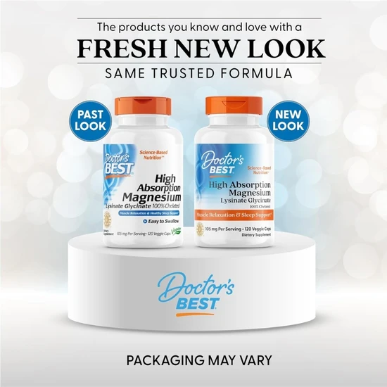Doctor's Best High Absorption Magnesium 105mg Vegicaps 120 Vegicaps