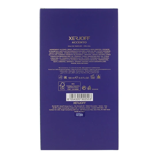 Xerjoff Velvet Collection Accento Eau De Parfum 100ml