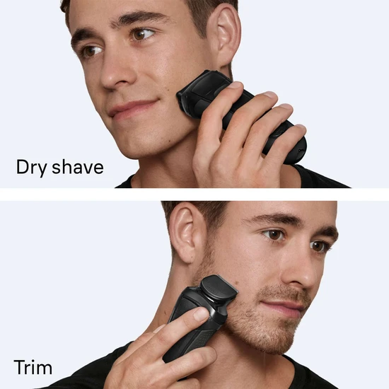 Braun Series 3+ 3000BT Grey Electric Shaver Grey