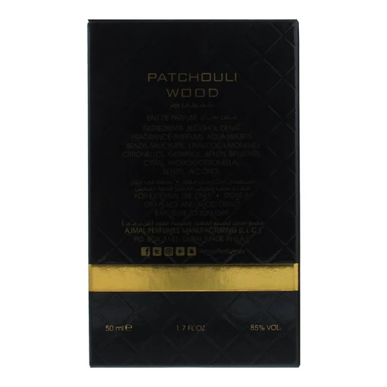 Ajmal Patchouli Wood Eau De Parfum 50ml