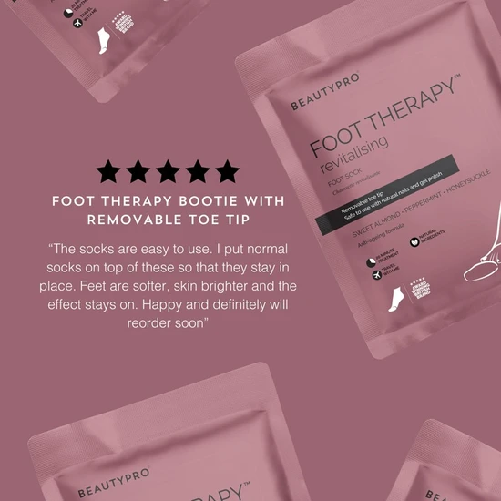 BeautyPro FOOT THERAPY Bootie With Removable Toe Tip Individual