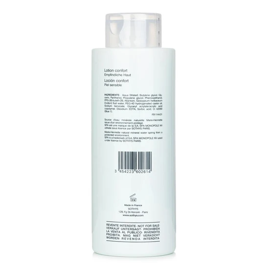 Sothys Comfort Lotion For Sensitive Skin 500ml