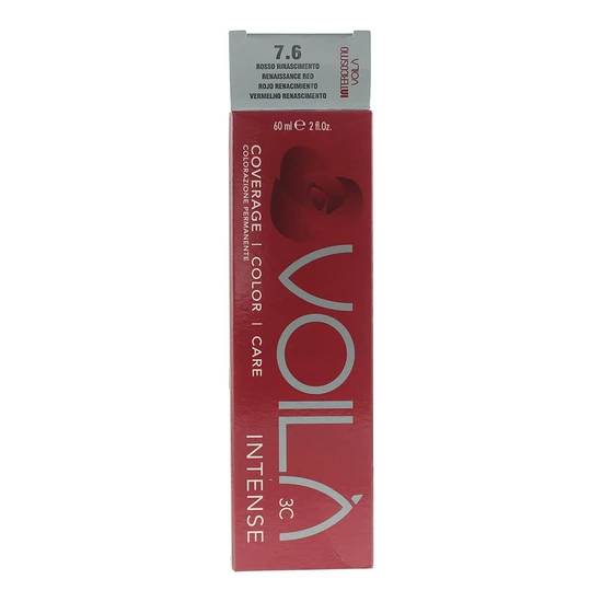 Intercosmo Voila 3c Intense 7.6 Renaissance Red Hair Colour 60ml