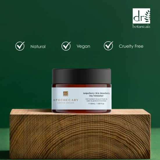 Dr Botanicals Juniperberry Oil & Strawberry Day Moisturiser 50ml