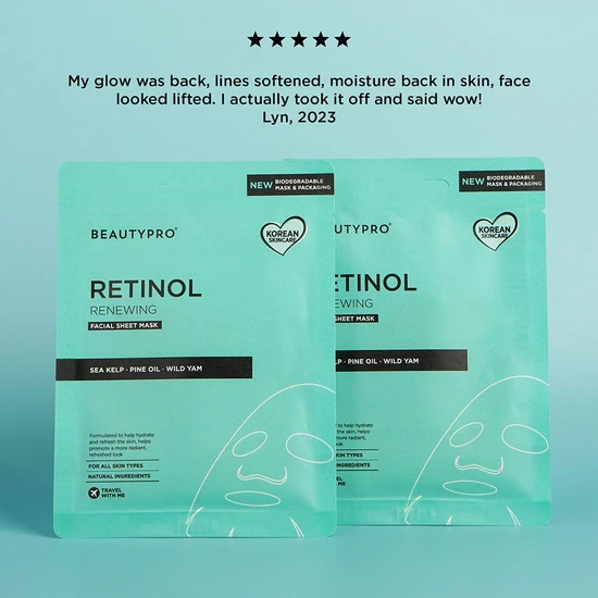 BeautyPro RETINOL Anti-Ageing Sheet Mask x1