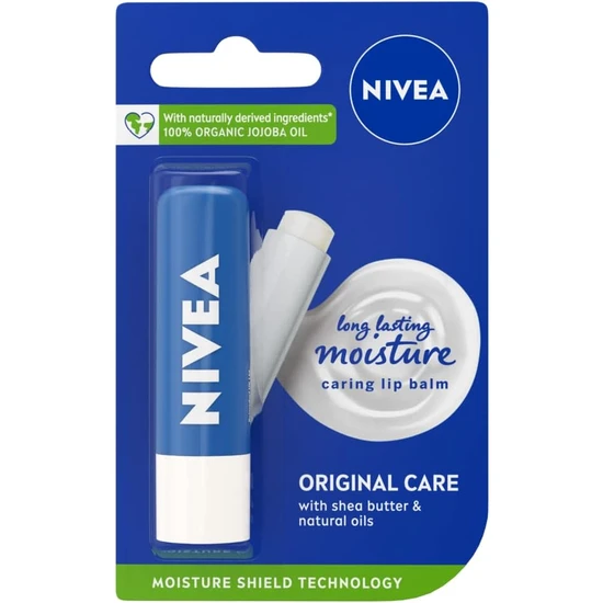 Nivea Original 24h Plus Moisture Care Lip Balm 4.8g