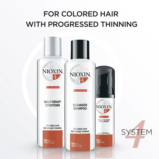 Nioxin System 4 Trial Kit Shampoo 150ml + Conditioner 150ml + Scalp & Hair Treatment 40ml