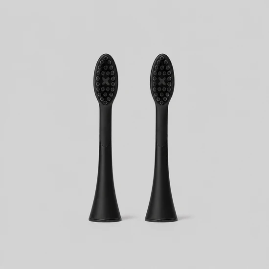 Polished London Sonic XP Replacement Toothbrush Heads Black