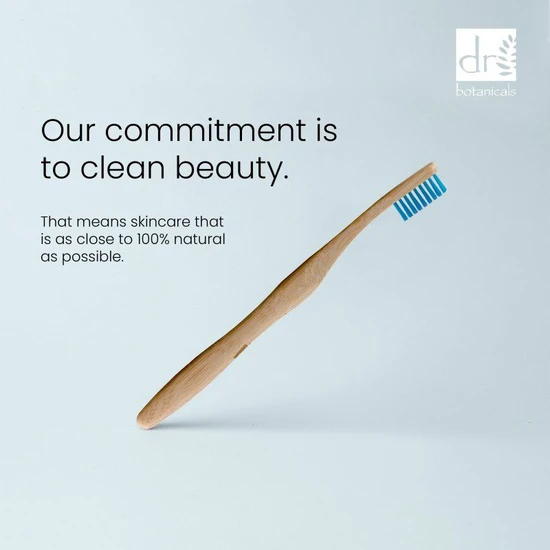 Dr Botanicals Bamboo Toothbrush Blue