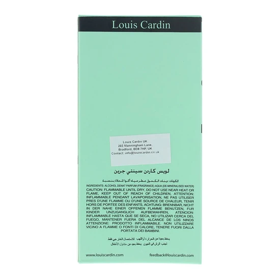 Louis Cardin Scenty Green Eau De Parfum 100ml