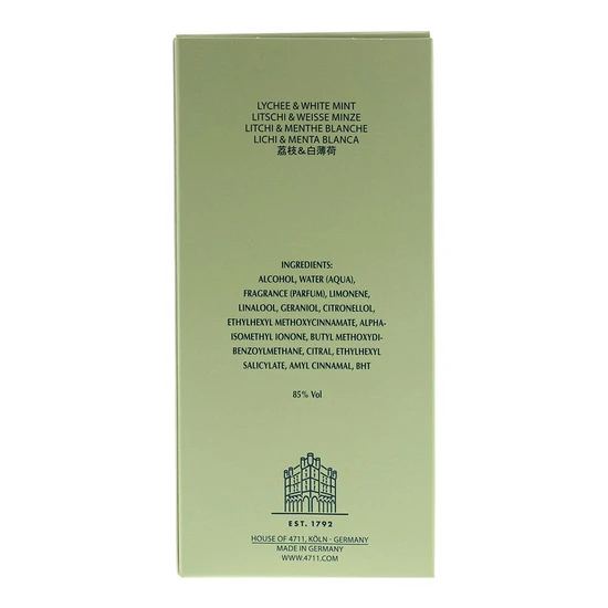 4711 Acqua Colonia Lychee & White Mint Eau De Cologne 50ml
