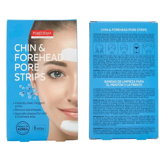 Purederm Chin & Forehead Pore Strips 6 strips
