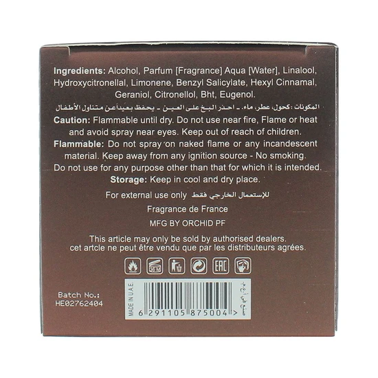 Orchid Heritage Pour Homme Eau De Parfum 100ml