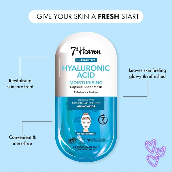 Montagne Jeunesse Nutriactive Hyaluronic Acid Sheet Mask Single Mask