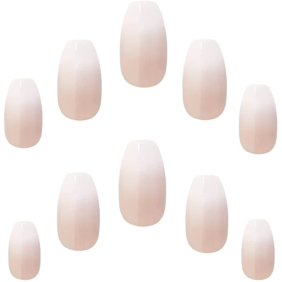 Elegant Touch Acrylic French Coffin False Nails No.02