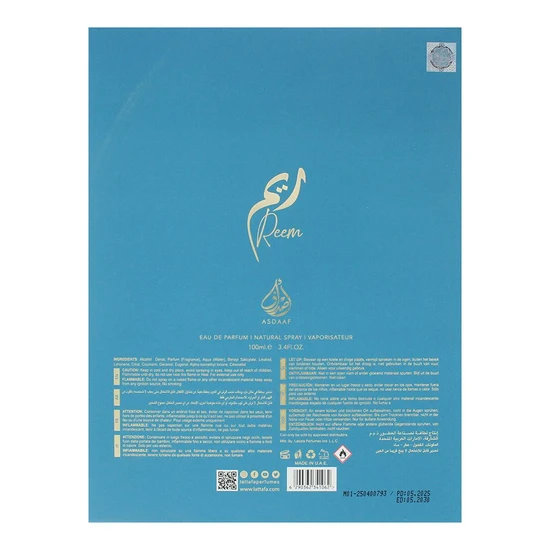 Lattafa Reem Eau De Parfum 100ml